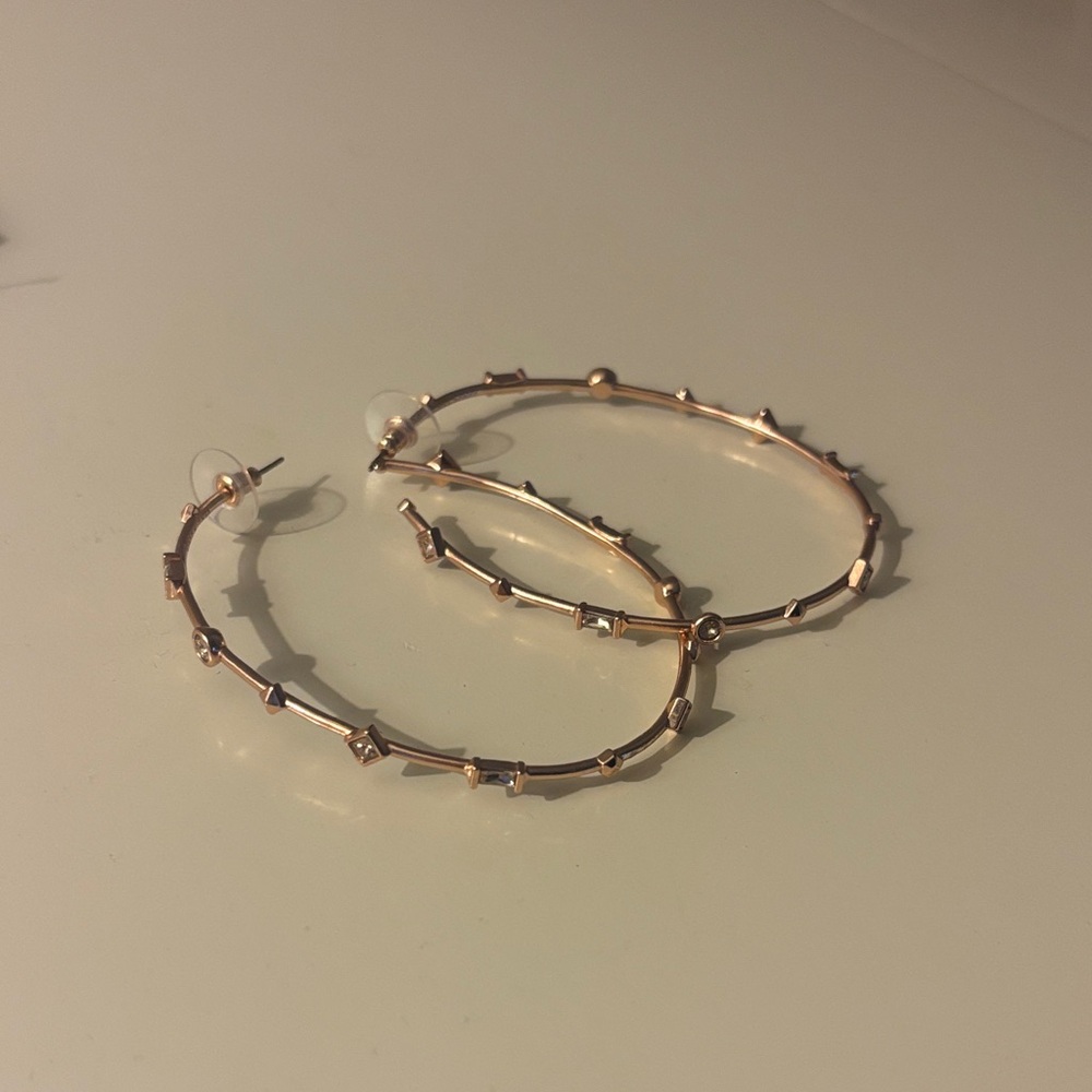 Kendra Scott Gold Studded Hoop Earrings